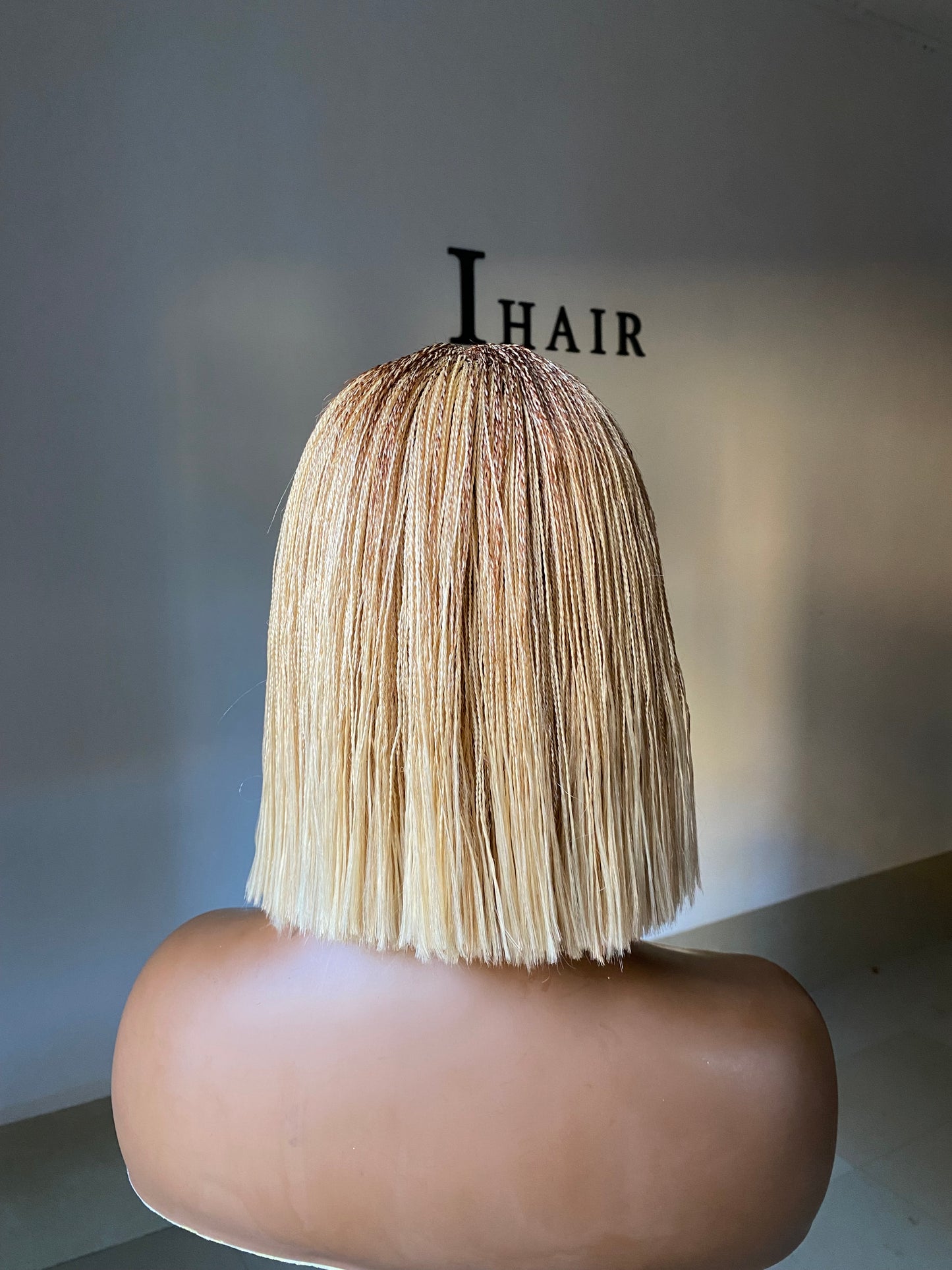 Ombré Blonde Mini Braids.