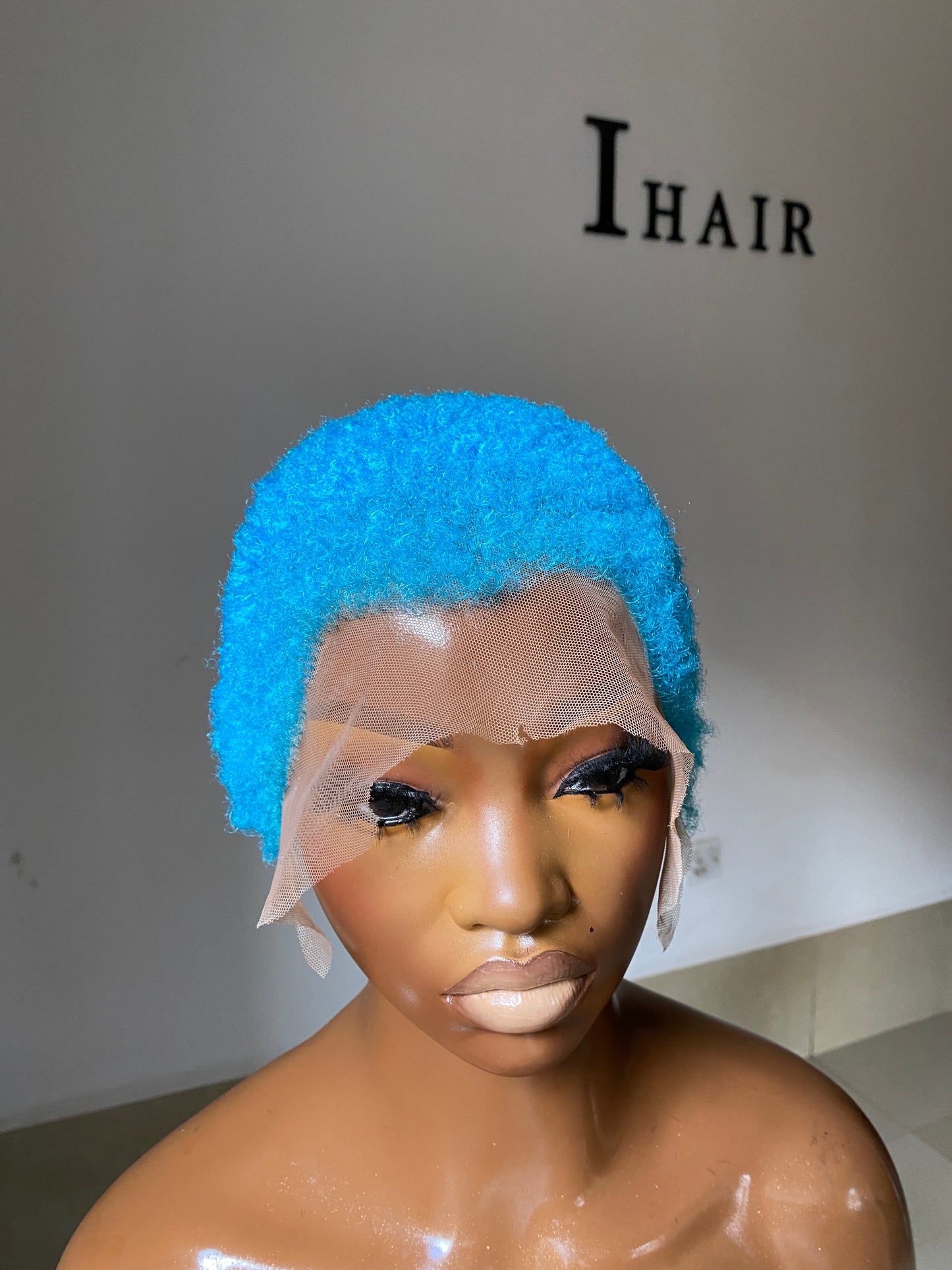 Blue Lowcut Wig