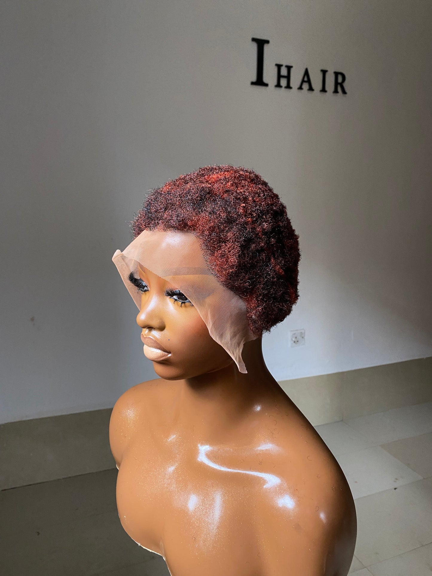 Ginger with black touches Lowcut Wig