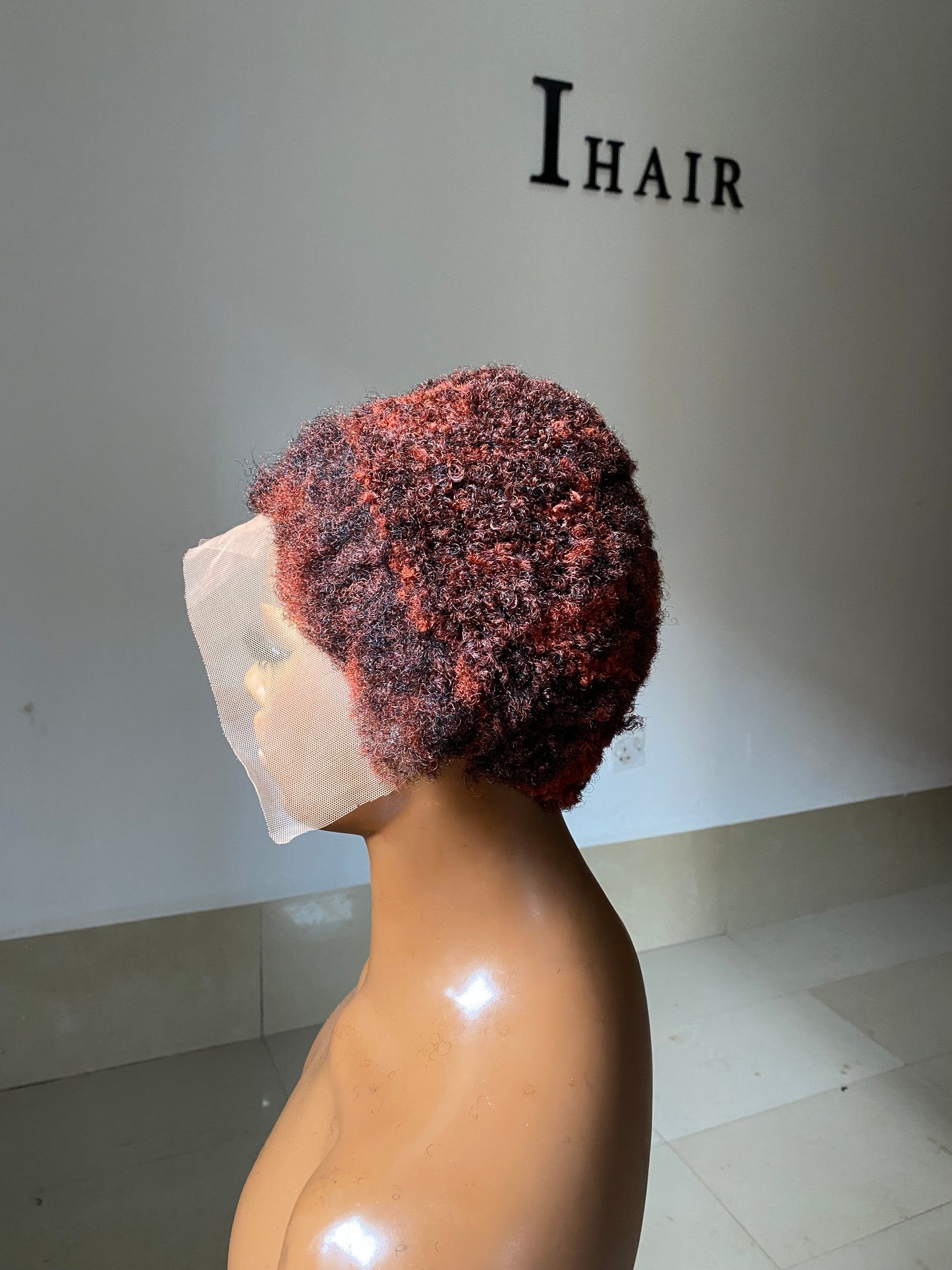 Ginger with black touches Lowcut Wig