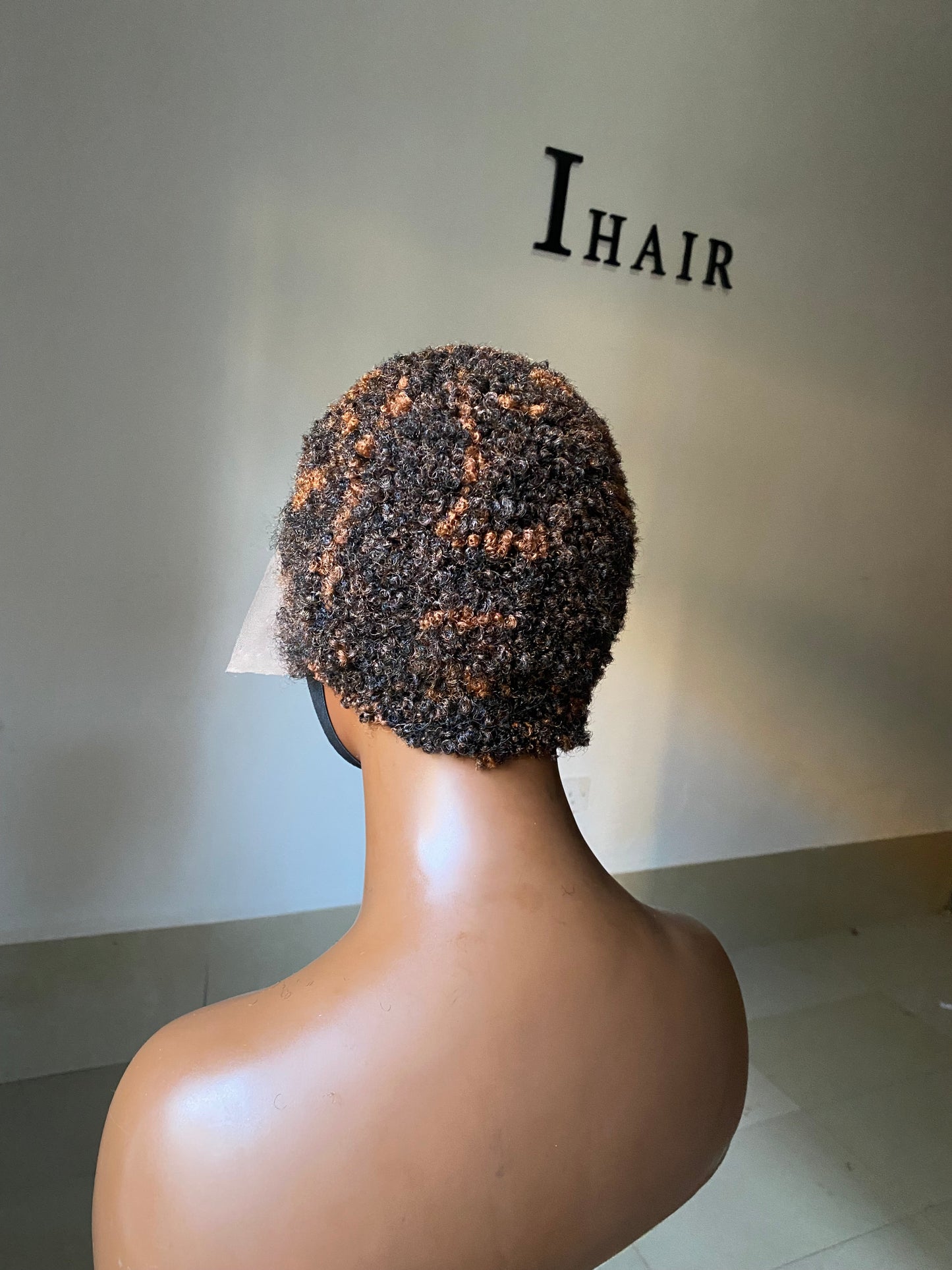 Brown with black touches Lowcut Wig