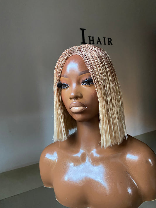 Ombré Blonde Mini Braids.