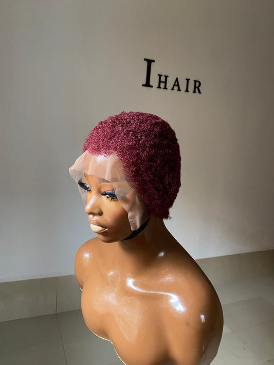 Wine Lowcut Wig