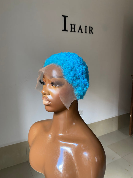 Blue Lowcut Wig